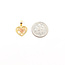 Pendant Floral Heart 14ktt .95g 126022003