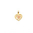 Pendant Floral Heart 14ktt .95g 126022002