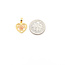 Pendant Floral Heart 14ktt .95g 126022002
