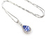 Pendant Drop W/Chain .23ctw Round Diamonds .75ct Purple Tanzanite 14kw 18x8mm 15.5" 2.4g 126020028