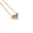 Pendant Heart W/Chain 0.3ctw Round Diamonds 18kr 10x8mm 15-17.5" 2.09g 126020032