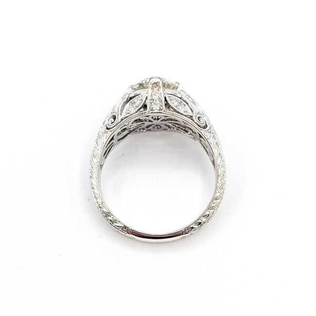 Ring Engagement Milgrain Filigree 1.31ct Lab Grown Diamond IGI: 639463637 0.25ctw Near Colorless Diamonds 14kw Sz6.5 4.5g 125120035