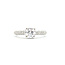 Ring Pave 1.00ct Round Lab Grown Diamond IGI: 752538437 1ctw Near Colorless Diamonds 14kw 2.8mm Sz6.25 3.75g 125120015