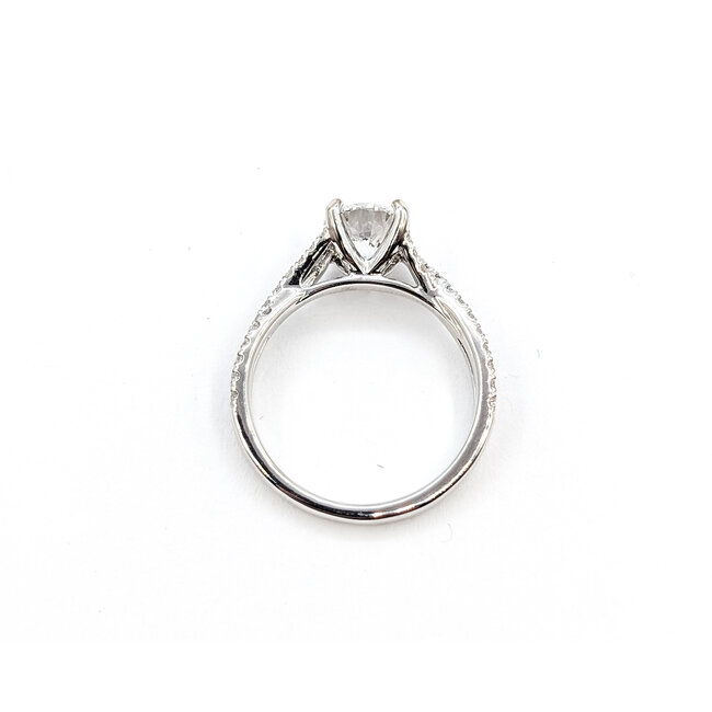 Ring Twisted Cathedral 1.1ct RB Lab Grown Diamond IGI: 724584006 0.4ctw Near Colorless Diamonds 14kw Sz6 2.9g 125120072