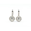 Earrings Cluster Leverback 1.00ctw Round Diamonds Diamonds 14kw .6x.3" 3.51g 226020010