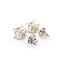 Earrings Stud Screwback 1.50ctw Princess Diamonds 18kw 6x6mm 1.41g 126020042