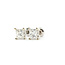 Earrings Stud Screwback 1.50ctw Princess Diamonds 18kw 6x6mm 1.41g 126020042