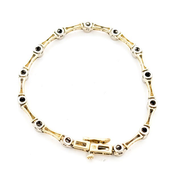 Bracelet Tennis .50ctw Round Diamonds 14ky 4mm 6.75" 10.3g 226020022