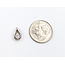 Pendant Tear Drop .17ct Round Diamond 14kw 10x6mm .95g 126020056