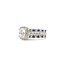 Ring Anniversary Set 1ct Round Diamond .80ctw Diamonds .33ctw Blue Sapphire 14kw 6.2mm Sz5.75 8.54g 226020037