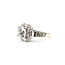 Ring Halo 8mm Round CZ Center 1.27ctw Diamond 14kw 12x12mm Sz6 7.73g 226020009