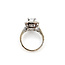 Ring Halo 8mm Round CZ Center 1.27ctw Diamond 14kw 12x12mm Sz6 7.73g 226020009
