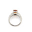 Ring Milgrain Pave 0.2ctw Round Diamonds GIA Report: 5232455809 3.98ct Orange Spessartite Garnet 14kw 4mm Sz6.5 6.9g 226020053