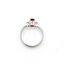 Ring 3-Stone 0.08ctw Round Diamonds GIA Report: 5231381725 1.01ct Red/Orange Spinel 18kw 2.2mm Sz6.5 3.51g 226020059