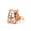 Ring Cocktail Twist 0.14ctw Round Diamonds 19.5ct Pink Morganite 14kr 3mm Sz7.75 8.9g 226020048