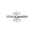Ring Wedding Set 1.52ct Oval Lab Grown Diamond IGI: 758551765 .33ctw Near Colorless Diamonds 14kw 5mm Sz7 6.4g 125120052