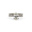 Ring Wedding Set 1.52ct Oval Lab Grown Diamond IGI: 758551765 .33ctw Near Colorless Diamonds 14kw 5mm Sz7 6.4g 125120052