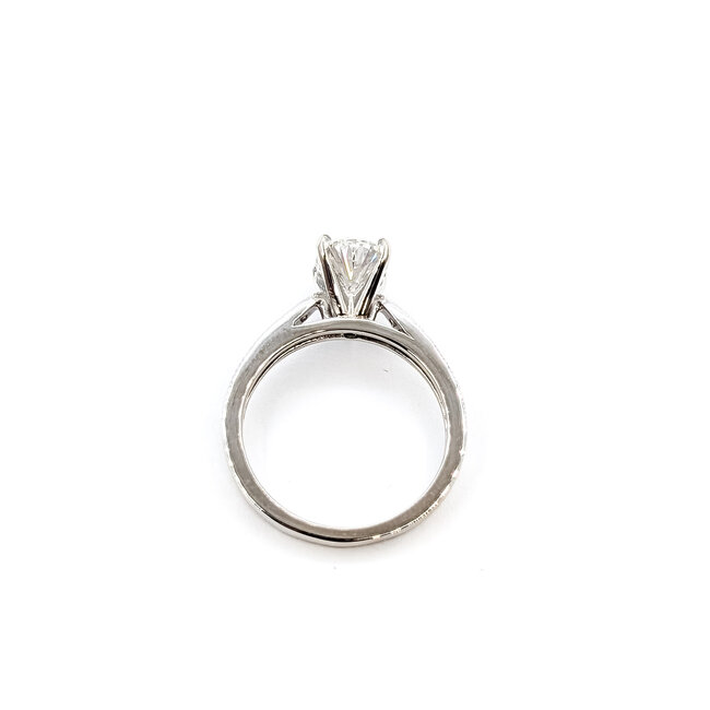 Ring Wedding Set 1.52ct Oval Lab Grown Diamond IGI: 758551765 .33ctw Near Colorless Diamonds 14kw 5mm Sz7 6.4g 125120052