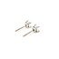 Earrings Studs .75ctw Princess Diamonds 14kw 1.2g 225060032