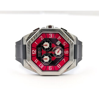 Watch Renato Calibre Octo Red 45mm Stainless Steel Rubber Strap Box 224116613