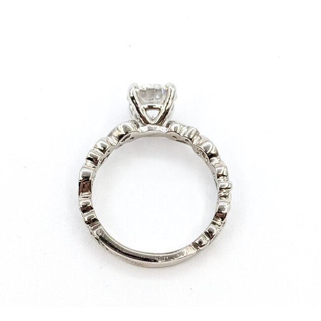 Ring Vine Milgrain 1.47ct Lab Grown Diamond IGI: LG646451400 .33ctw Round Diamonds 950pt 3.8mm Sz4 5.67g 125110049