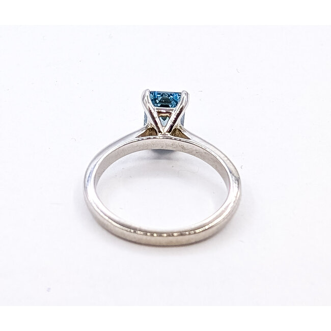 Ring 2.40ct Blue Emerald Lab Grown Diamonds 14kw 2.4mm Sz6.5 3.74g 125090092