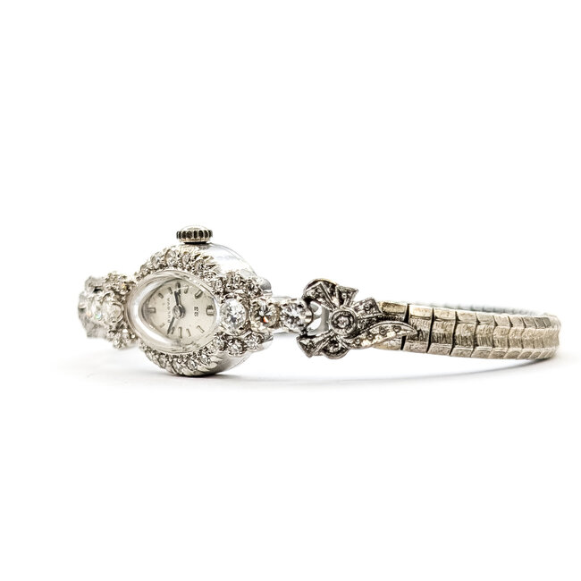 Watch Bulova 23 Jewel 20x14mm 14kw & Stainless Steel 7.5" Box and Papers 226016603