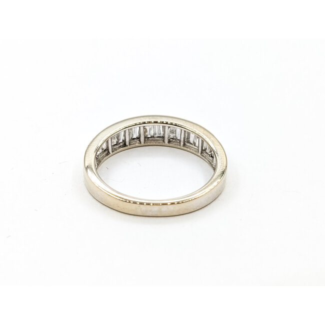 Rings Bridal 1.00ctw Baguette Diamonds 14kw 4.6mm Sz7 2.7g 226020029