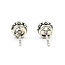 Earrings Stud 1.80ctw Antique Victorian Mine Cut Diamonds Platinum 6.2mm 2.02g 226020031
