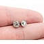 Earrings Stud 1.80ctw Antique Victorian Mine Cut Diamonds Platinum 6.2mm 2.02g 226020031