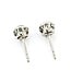 Earrings Stud 1.80ctw Antique Victorian Mine Cut Diamonds Platinum 6.2mm 2.02g 226020031