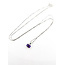 Pendant Drop .55ct Purple Amethyst 14kw 10x6mm 18" 1.73g 226020028