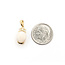 Pendant Drop .10ctw Round Diamonds 1.5ct Opal 14ky .75x.25" 1.45g 226020024