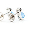 Earrings Stud 1.6ctw Sky Blue Topaz 14kw 11x6mm 2.58g 226020026