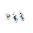 Earrings Stud 1.6ctw Sky Blue Topaz 14kw 11x6mm 2.58g 226020026