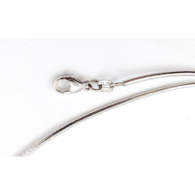 Necklaces Round Snake Link 14kw 1.5mm 18" 9.3g 226020030