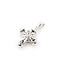 Pendant Cross .08ctw Bagguette Diamonds 14kw 22x14mm 2.07g 126020052