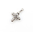 Pendant Cross .08ctw Bagguette Diamonds 14kw 22x14mm 2.07g 126020052