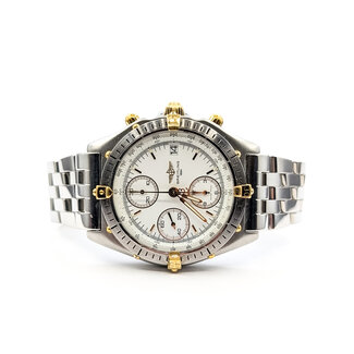 Watch Breitling Chronomat 81950 Yr. 1990's 39mm Stainless Steel & 18kt Yellow Gold 7.25" Watch Only 126016001