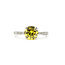 Ring Engagement 1.30ct Fancy Yellow Intense Lab Grown Diamond IGI: 595383832 0.5ctw Near Colorless Diamonds 18kw Sz4.75 3.2g 125120079