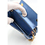 Wallet On Chain Prada Mini Bandoliera Saffiano Shine Denim Mordore 126025025