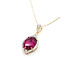 Pendant Drop Halo W/Chain 1.17ctw Round Diamonds GIA Report: 2235554669 11.93ct Pink Tourmaline 18ky & Plat 1.6x.75" 17" 12.86g 226030009