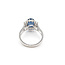 Ring Halo 0.56ctw Round & Baguette Diamonds GIA Report: 5231597272 3.6ct Blue Sapphire Platinum 13mm Sz7 6.3g 226030022