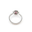 Ring Halo Milgrain 0.24ctw Round Diamonds 0.66ct Red Ruby Platinum 10mm Sz6.5 4.4g 226030021