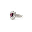 Ring Double Halo 0.52ctw Round Diamonds GIA Report: 2235837863 0.96ct Unheated Red Ruby Platinum 22mm Sz6.5 6.3g 226030033