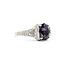 Ring Milgrain 0.48ctw Round Diamonds GIA Report: 2231837867 2.25ct No-Heat Pinkish Purple Spinel Platinum 9mm Sz6.5 5.4g 226030028