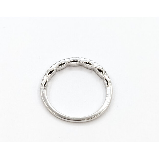 Ring Bridal .12ctw Round Diamonds 950pt 1.5mm Sz5 2.27g 226030035