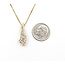 Pendant Waterfall W/Chain .33ctw Round & Baguette Diamonds 10ky 18" .75x.3" 3.19g 226020069