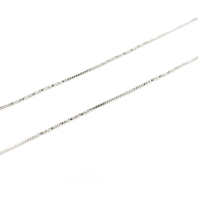 Necklace Box Link 14kw .6mm 18" 1.26g 226022011