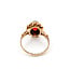 Ring Solitaire 10x8mm Red Glass 9ky 15mm Sz7.5 3.84g 226030002